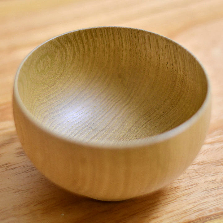 山中漆器 汁碗 | しらさぎ椀M ナチュラル | 栗 | 白鷺木工