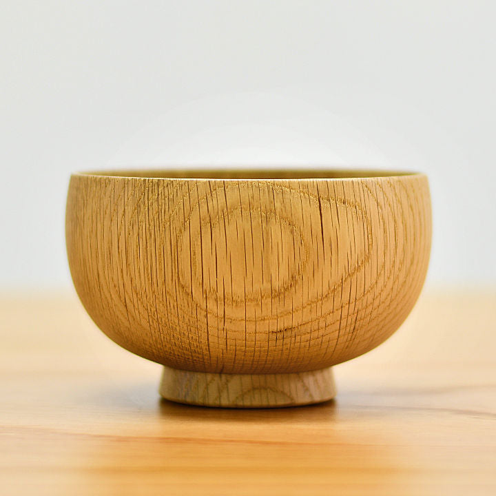 山中漆器 汁碗 | しらさぎ椀M ナチュラル | 楢 | 白鷺木工