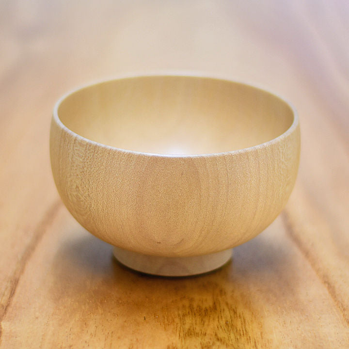 山中漆器 汁碗 | しらさぎ椀M ナチュラル | 楓 | 白鷺木工