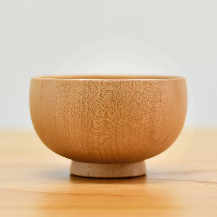 山中漆器 汁碗 | しらさぎ椀M ナチュラル | 楓 | 白鷺木工