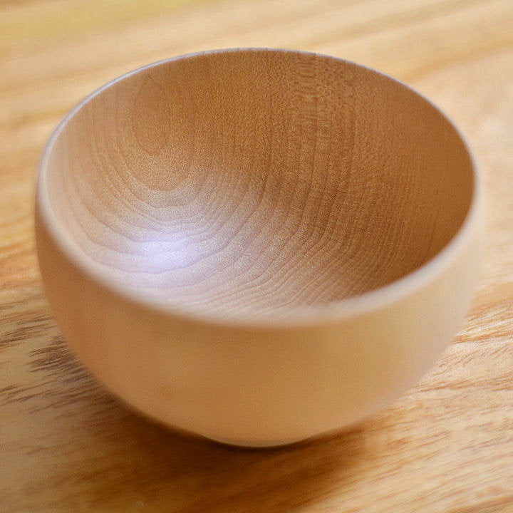 山中漆器 汁碗 | しらさぎ椀M ナチュラル | 楓 | 白鷺木工