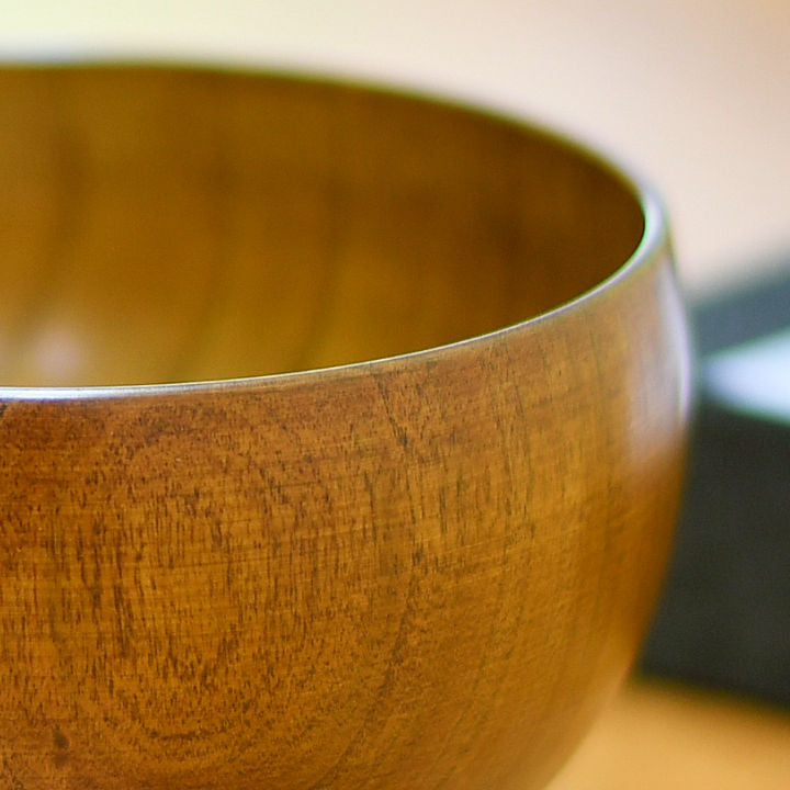 山中漆器 お椀 | しらさぎ椀M 漆茶 | 桜 | 白鷺木工