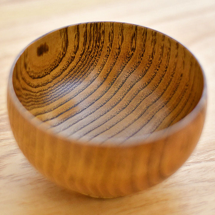 山中漆器 お椀 | しらさぎ椀M 漆茶 | 栗 | 白鷺木工