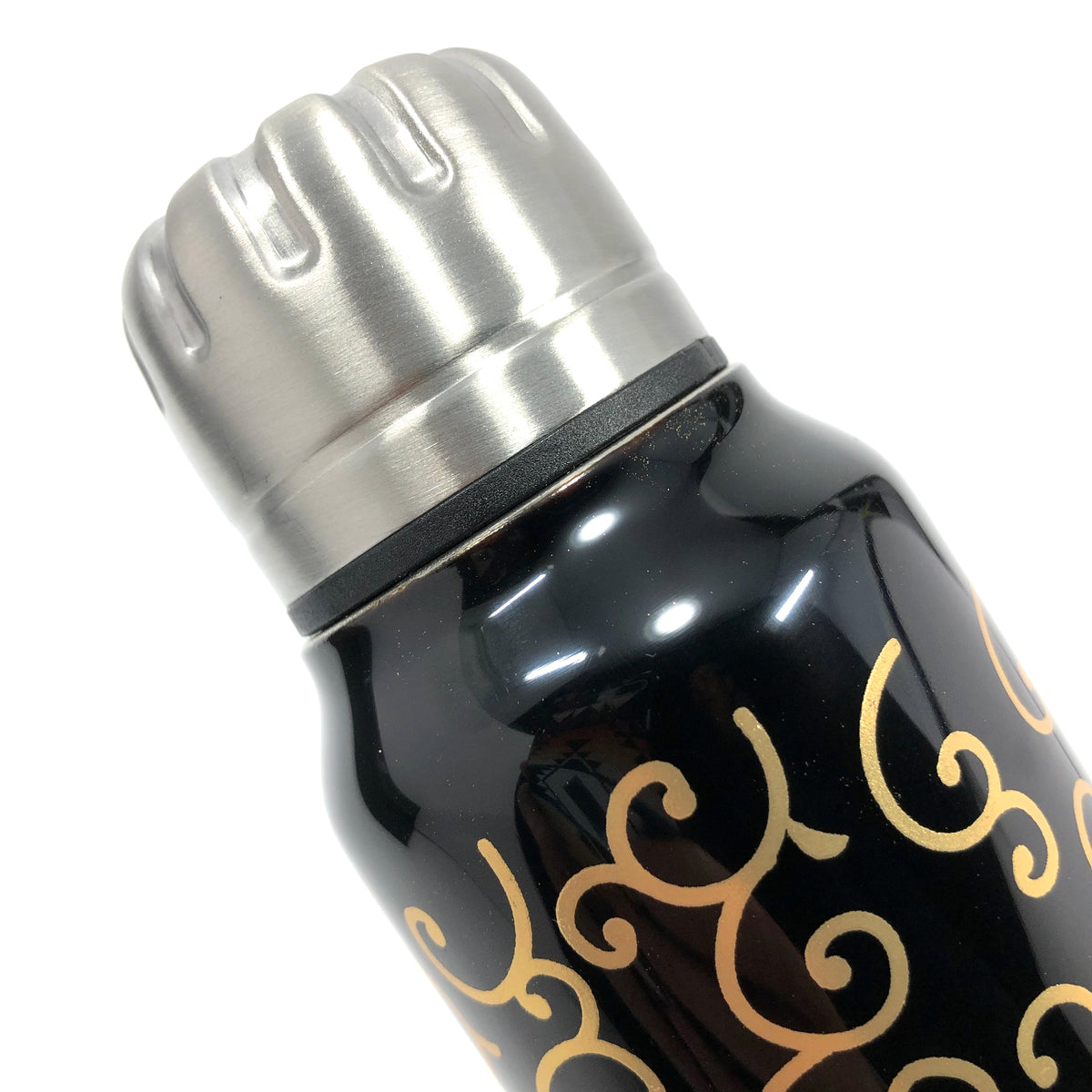 越前塗り マグボトル | URUSHI umbrella bottle(うるしアンブレラボトル) | 唐草 | 黒 | 土直漆器