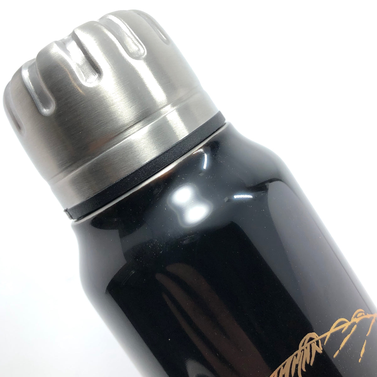 越前塗り マグボトル | URUSHI umbrella bottle(うるしアンブレラボトル) | 鳥獣戯画 | 黒 | 土直漆器