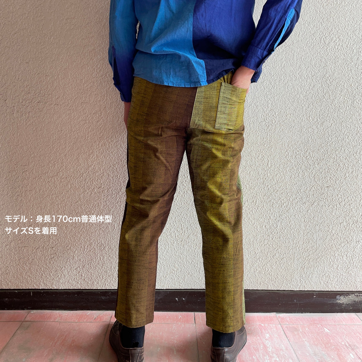 久留米絣 現代風もんぺ | グラデーション | かなりあ S/M/L | 野村織物
