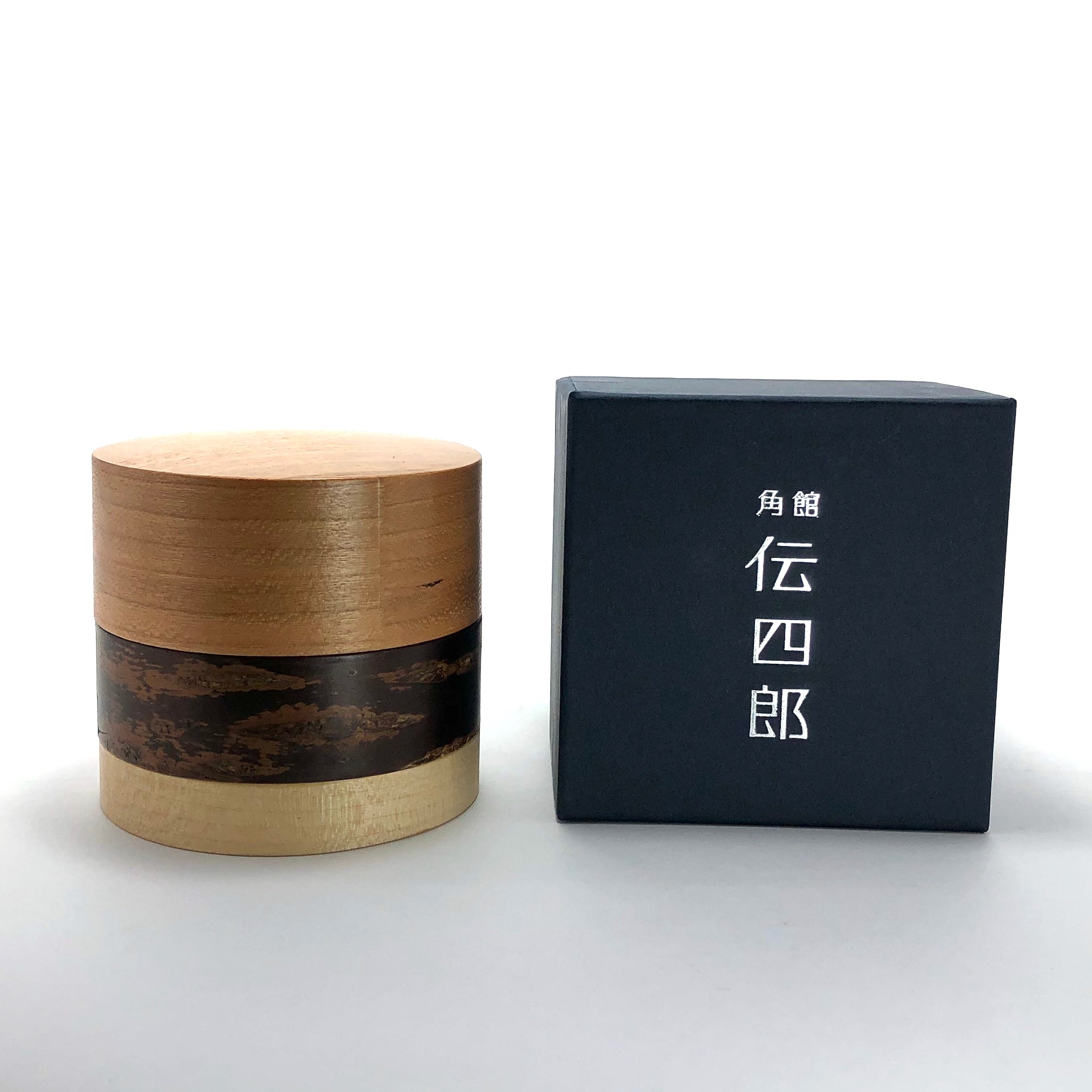 樺細工 茶筒 | 輪筒3色茶筒 | さくら | 角館伝四郎