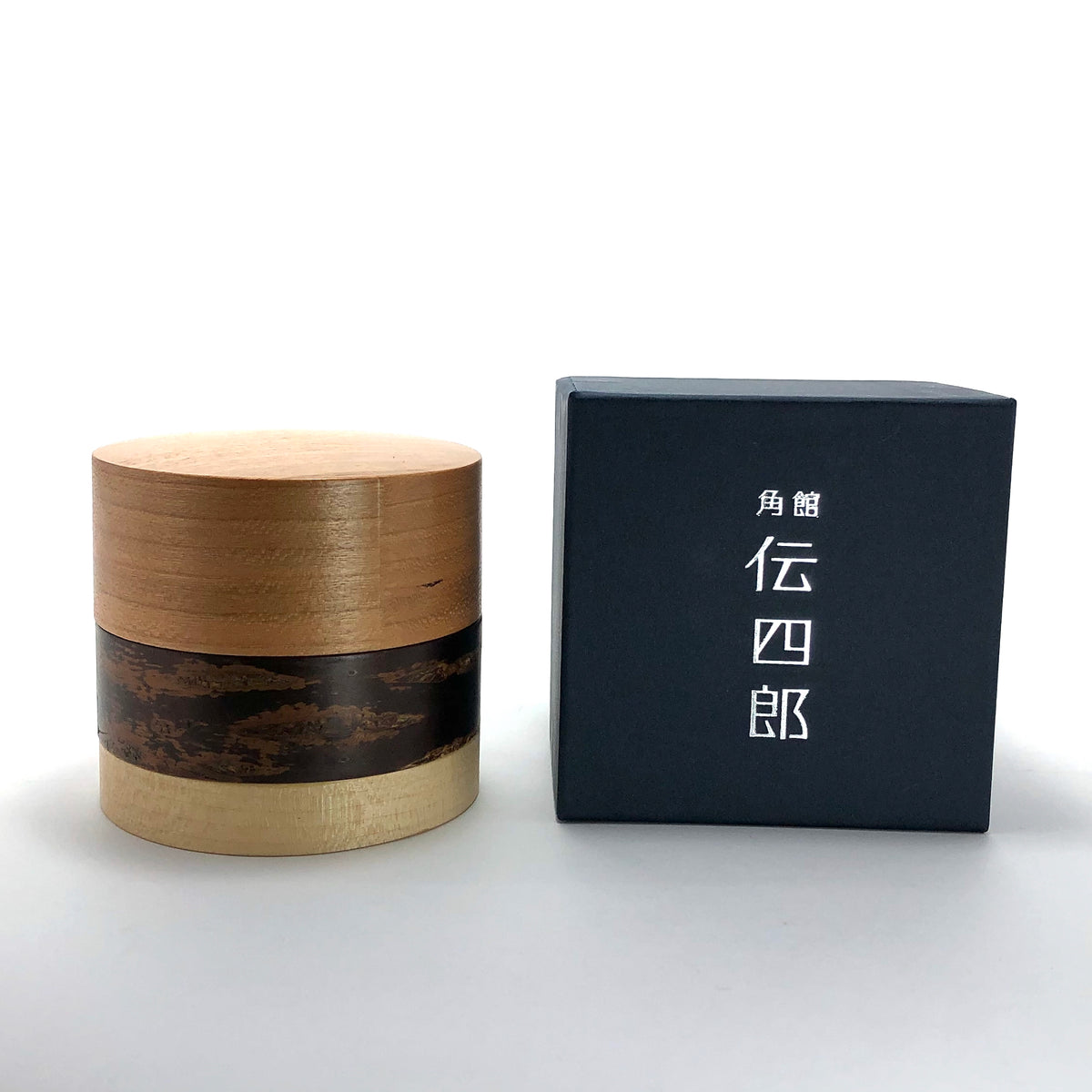 樺細工 茶筒 | 輪筒3色茶筒 | さくら | 角館伝四郎