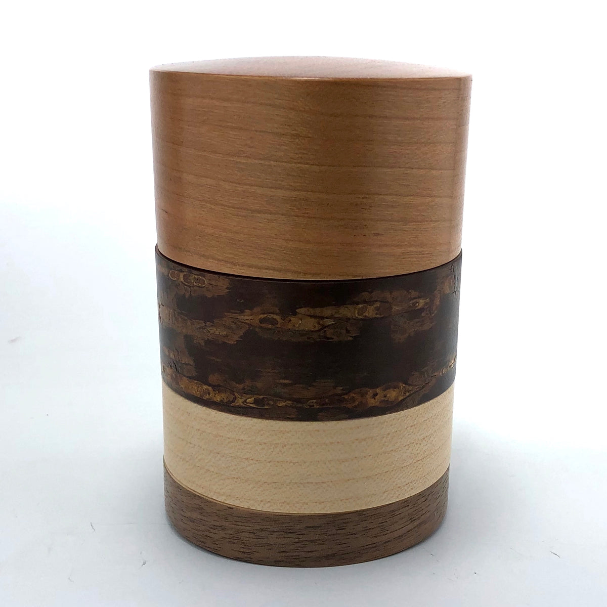 樺細工 茶筒 | 輪筒4色茶筒 | さくら | 角館伝四郎
