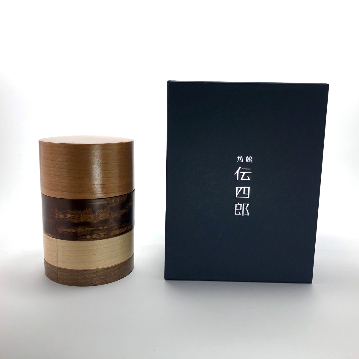 樺細工 茶筒 | 輪筒4色茶筒 | さくら | 角館伝四郎