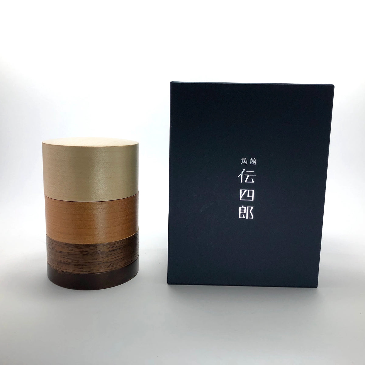 樺細工 茶筒 | 輪筒4色茶筒 | かえで | 角館伝四郎