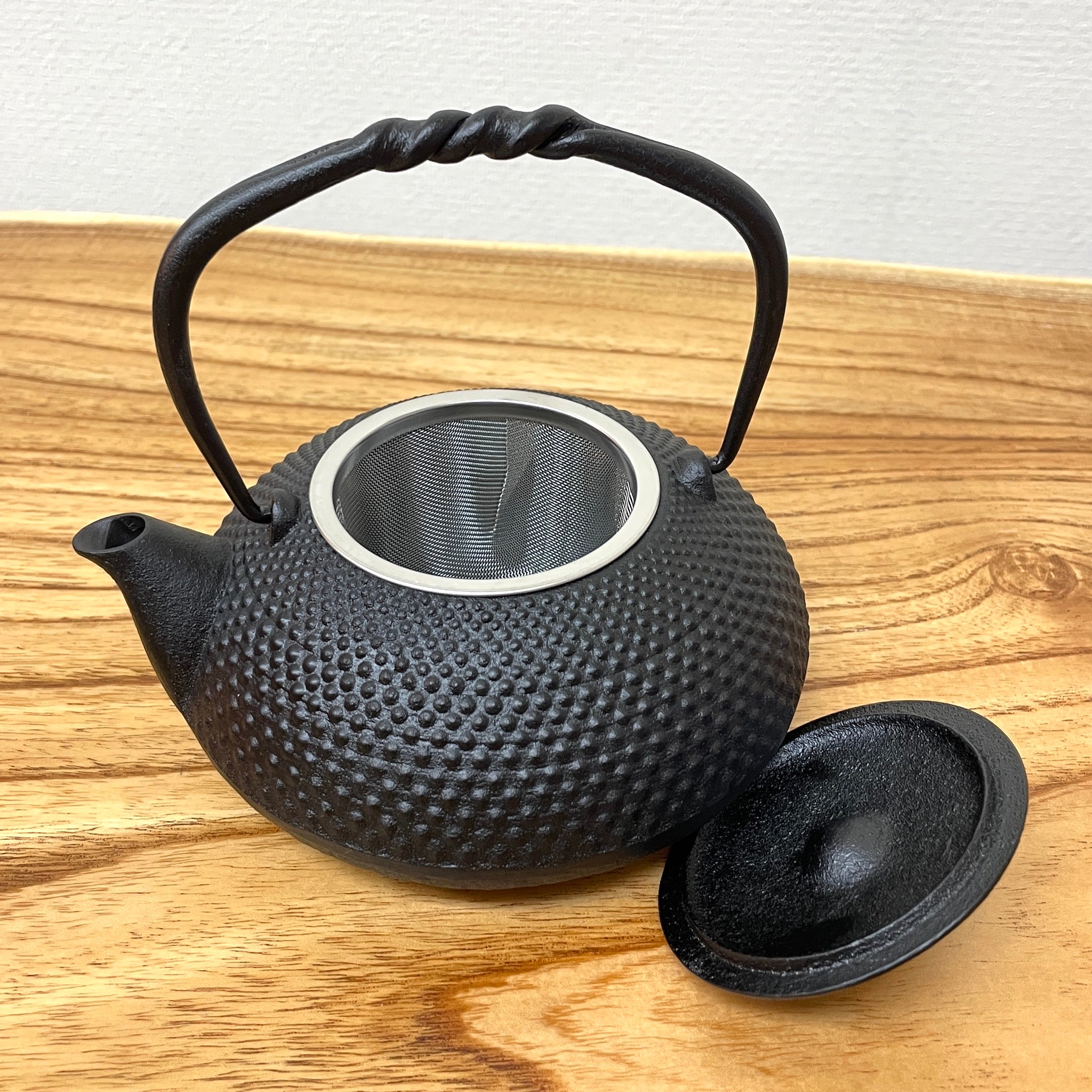 南部鉄器 小鉄瓶 急須 | アラレ 0.5L | 黒 | 及富