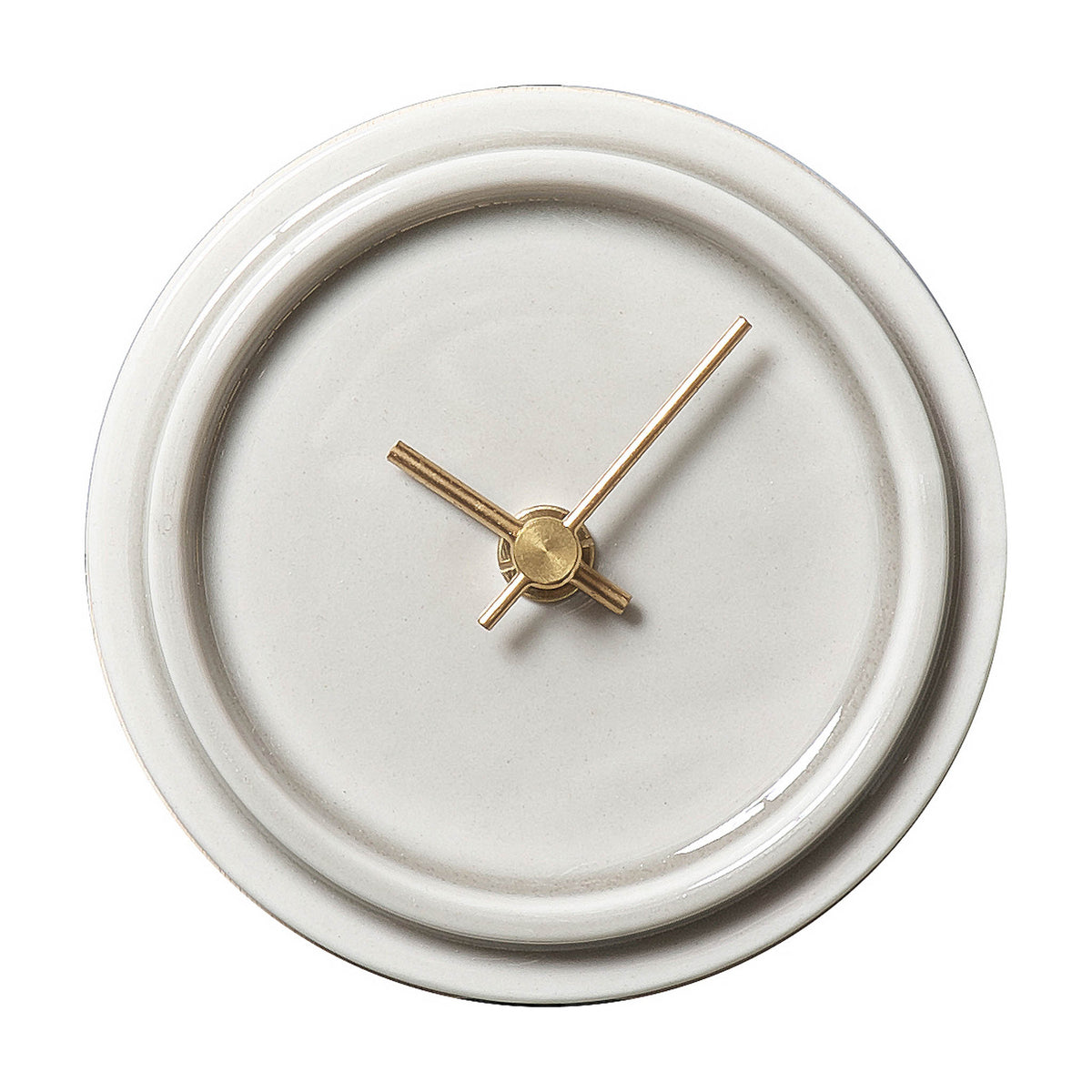 美濃焼 時計 | 2WAY TILE WOOD CLOCK | ペールグレー WP-11 | SUGY