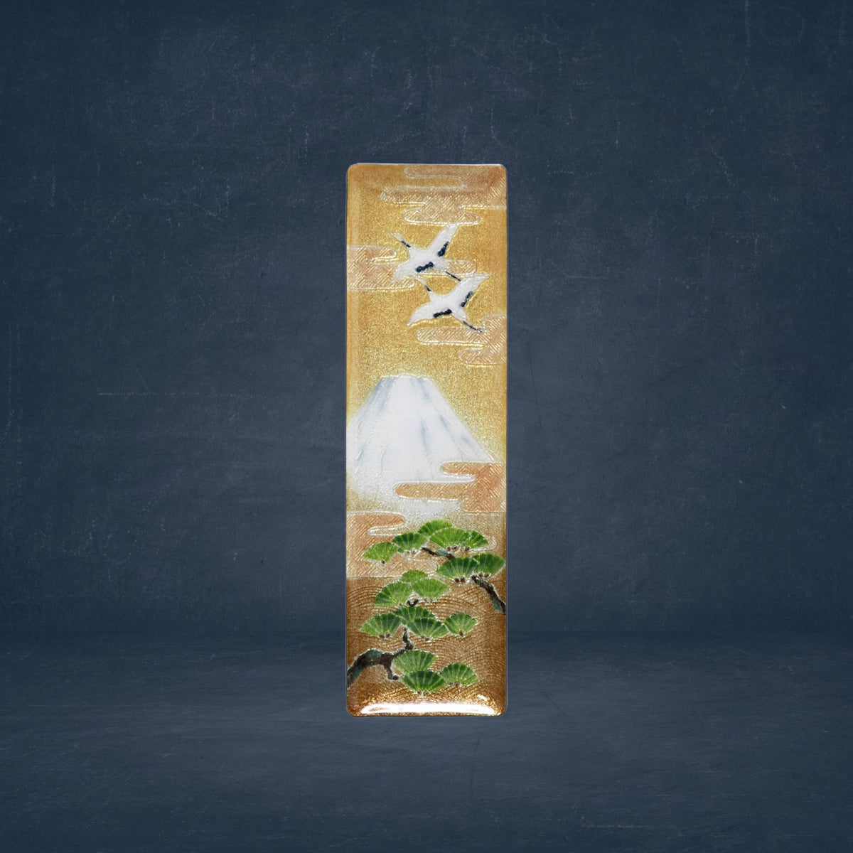 七宝焼き | ペン皿 | 寿 7x24