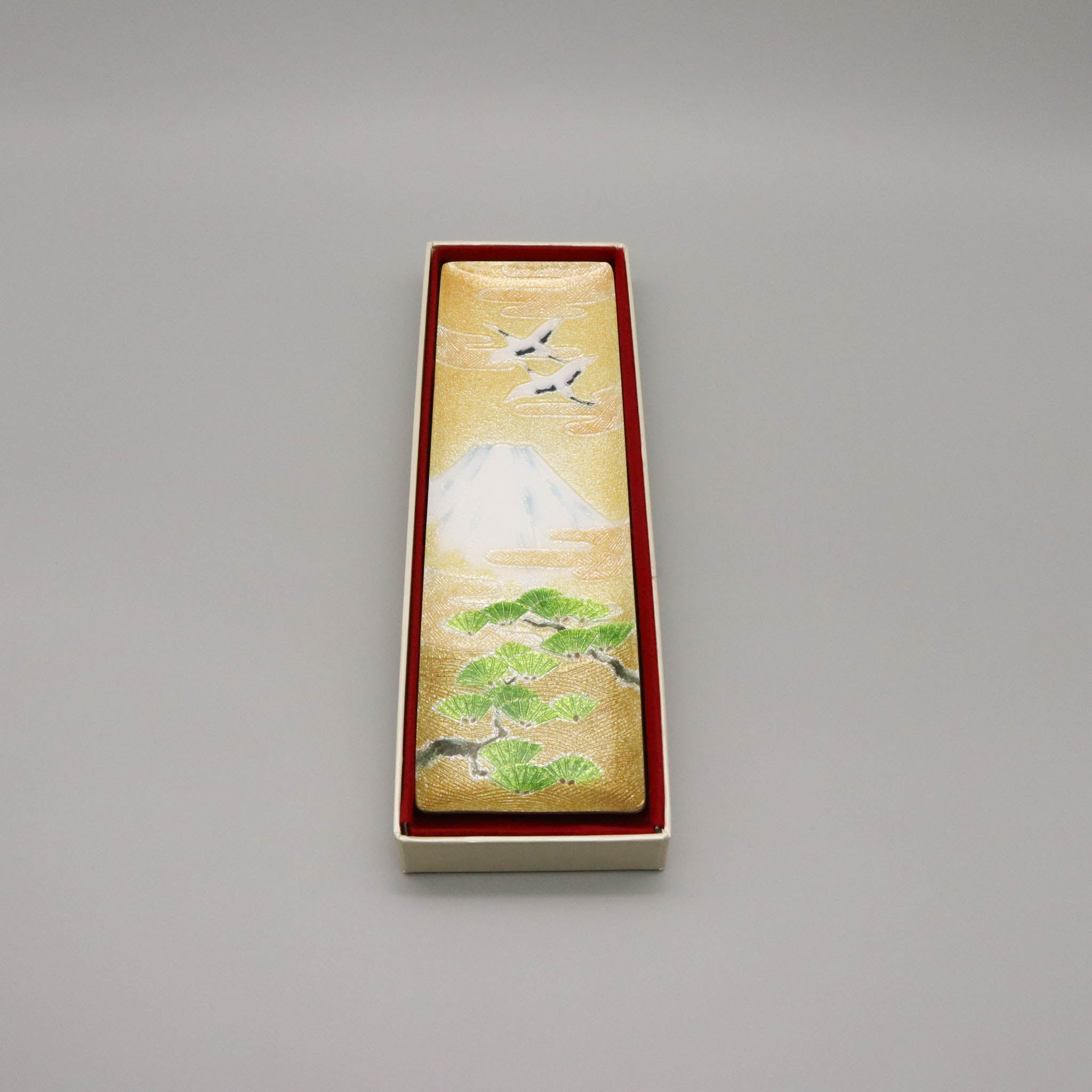 七宝焼き | ペン皿 | 寿 7x24