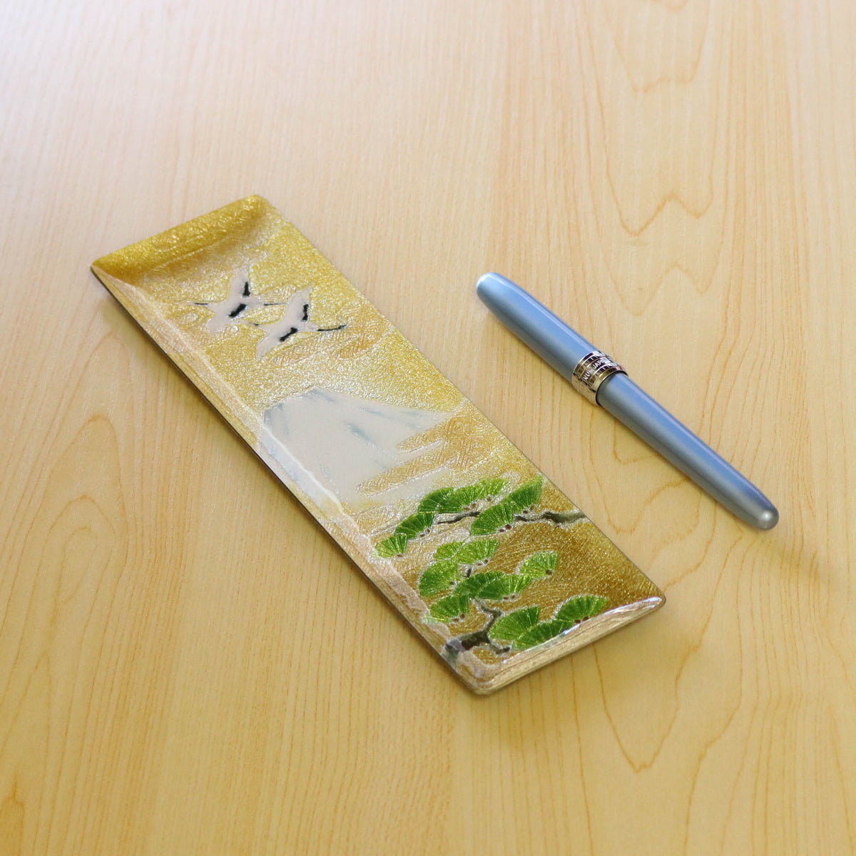 七宝焼き | ペン皿 | 寿 7x24