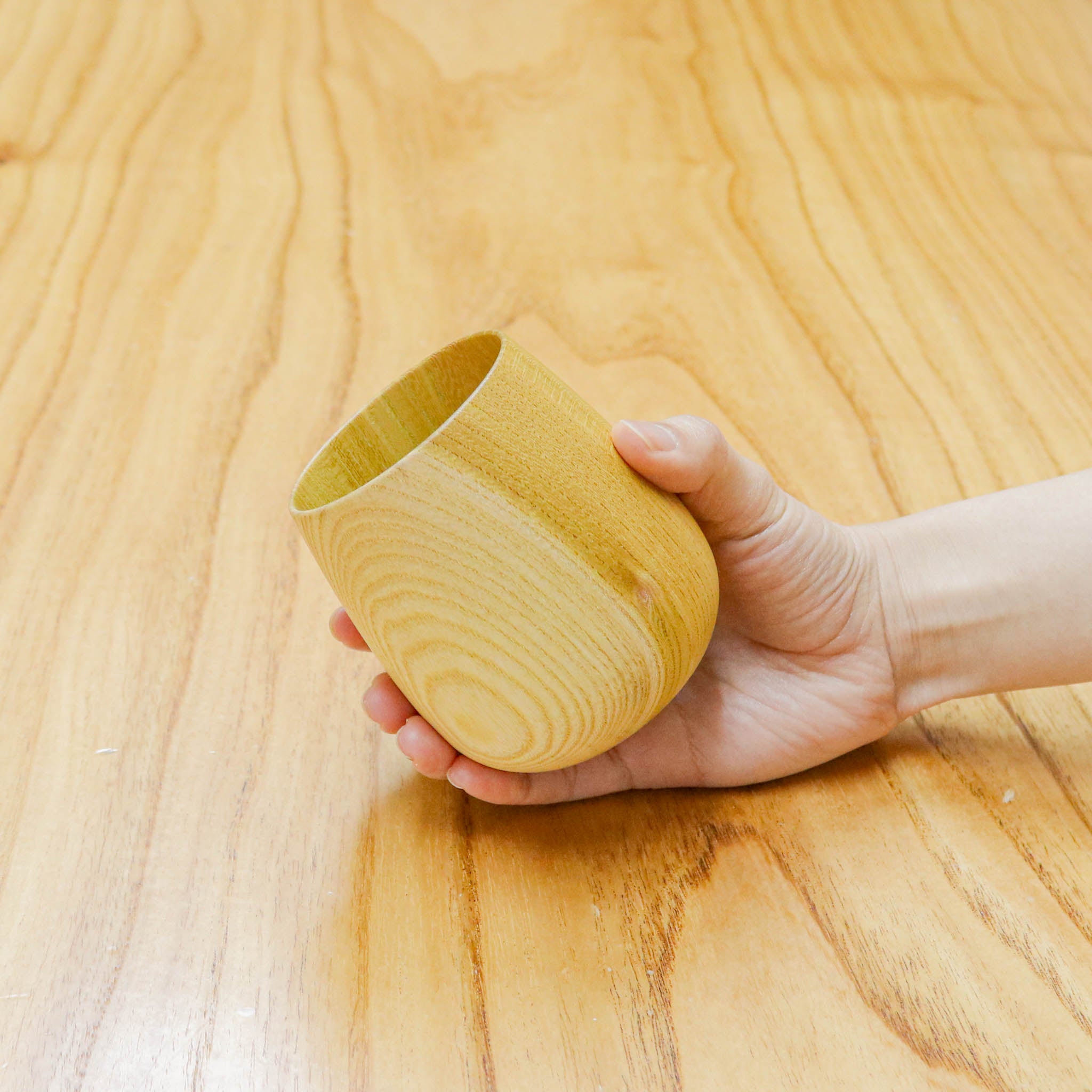 山中漆器 コップ | 江沼カップ ナチュラル | 欅 | 白鷺木工