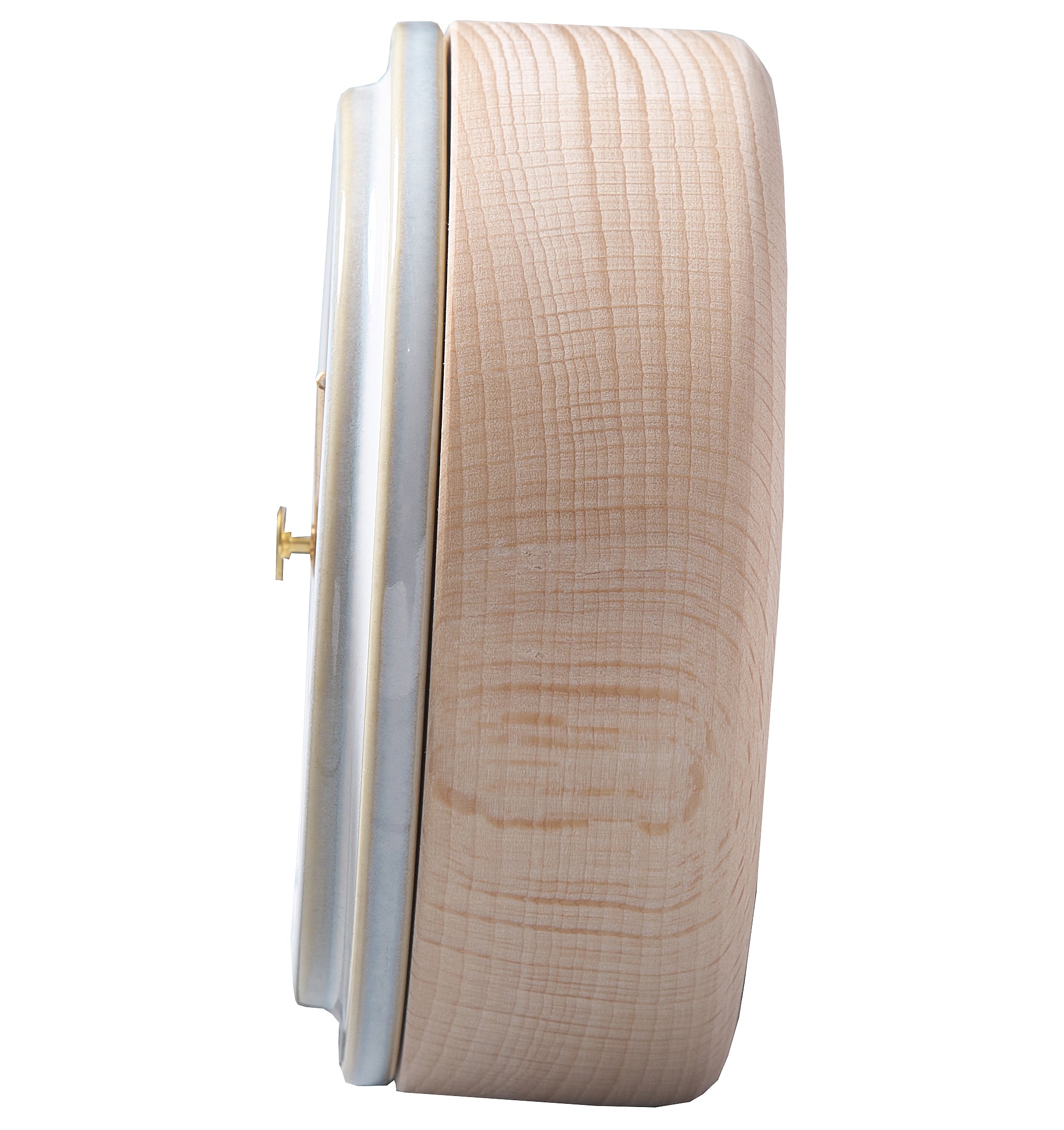 美濃焼 時計 | 2WAY TILE WOOD CLOCK | 乳白釉 WZ-01 | SUGY