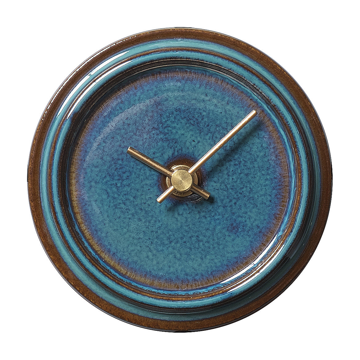 美濃焼 時計 | 2WAY TILE WOOD CLOCK | 青海鼠釉 WZ-02 | SUGY