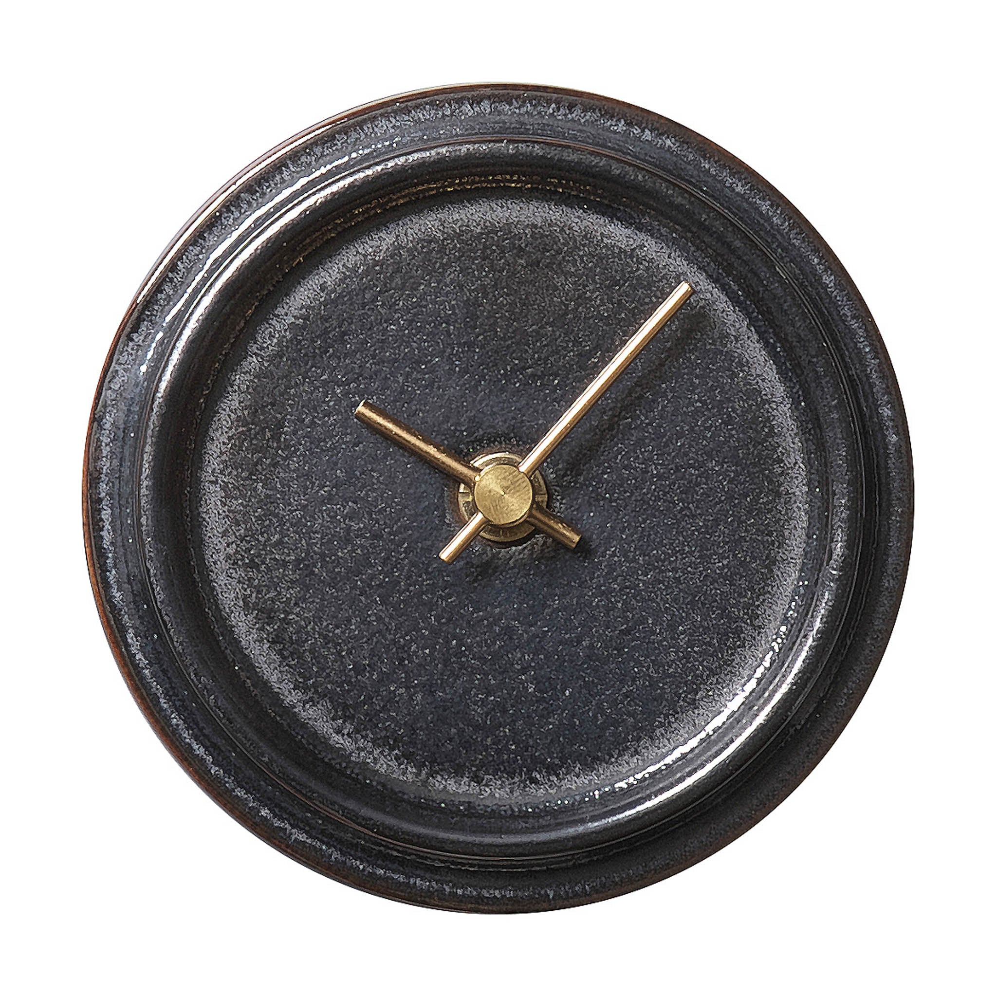美濃焼 時計 | 2WAY TILE WOOD CLOCK | メタル釉 WZ-04 | SUGY