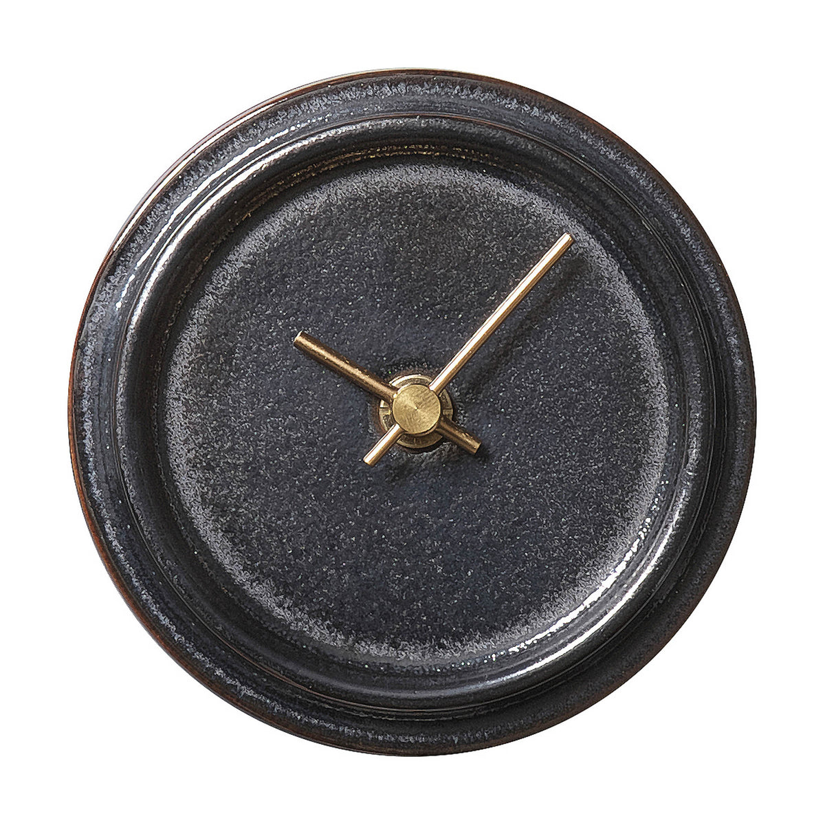 美濃焼 時計 | 2WAY TILE WOOD CLOCK | メタル釉 WZ-04 | SUGY