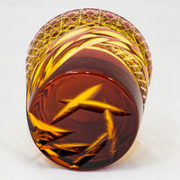 小樽切子 オールドグラス | 雅 | 金赤琥珀 | 深川硝子工芸