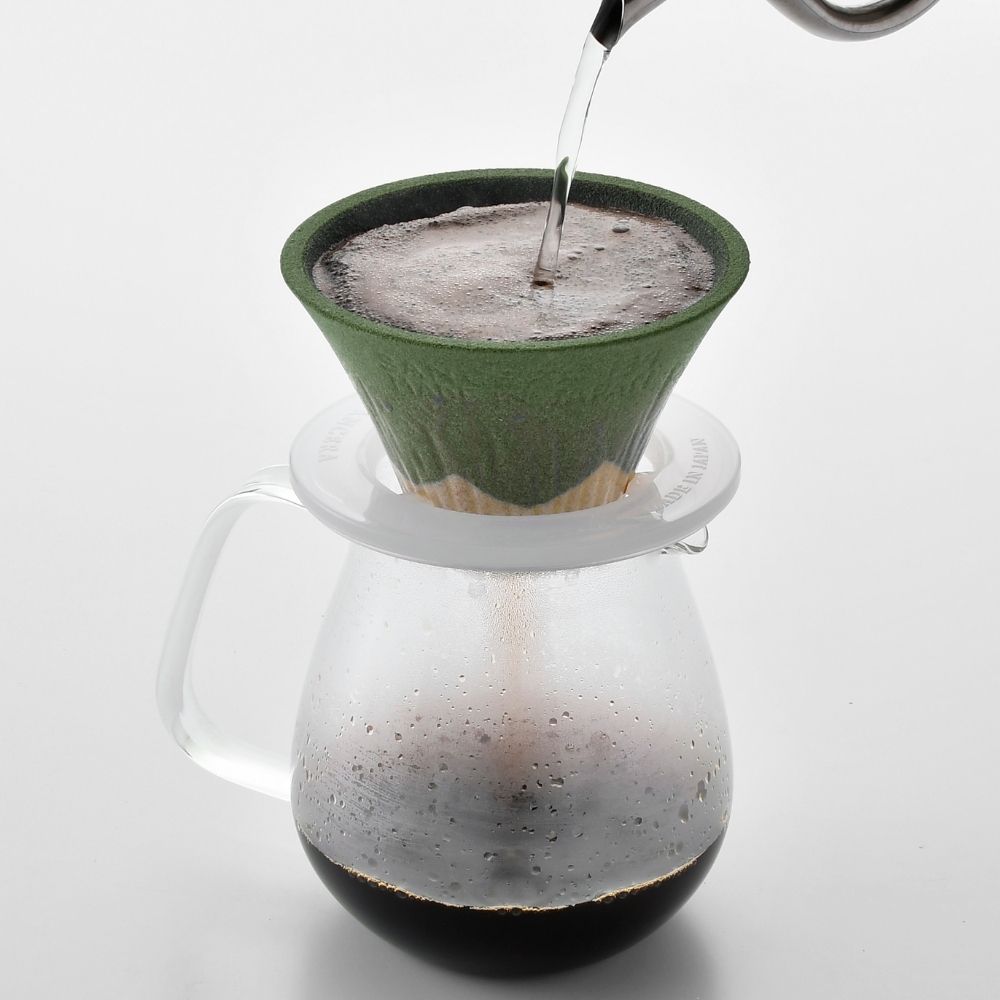 波佐見焼 セラミックコーヒーフィルター | 富士山 | 緑 | 燦セラ