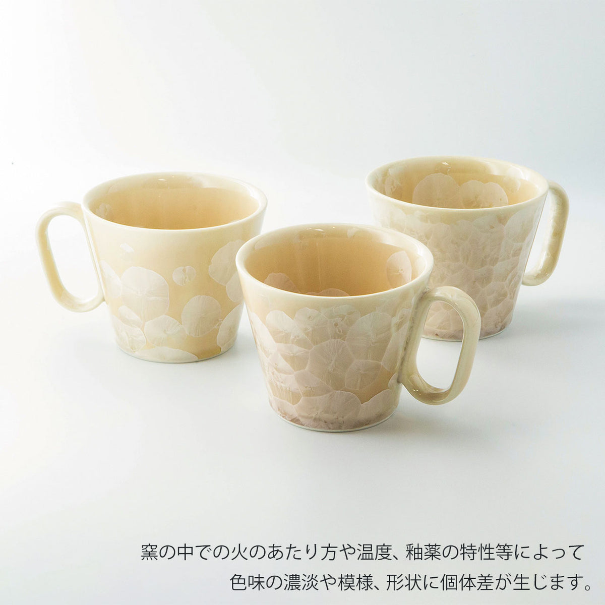 京焼 | 生涯を添い遂げるマグ | 花結晶 ベージュ | Wired beans