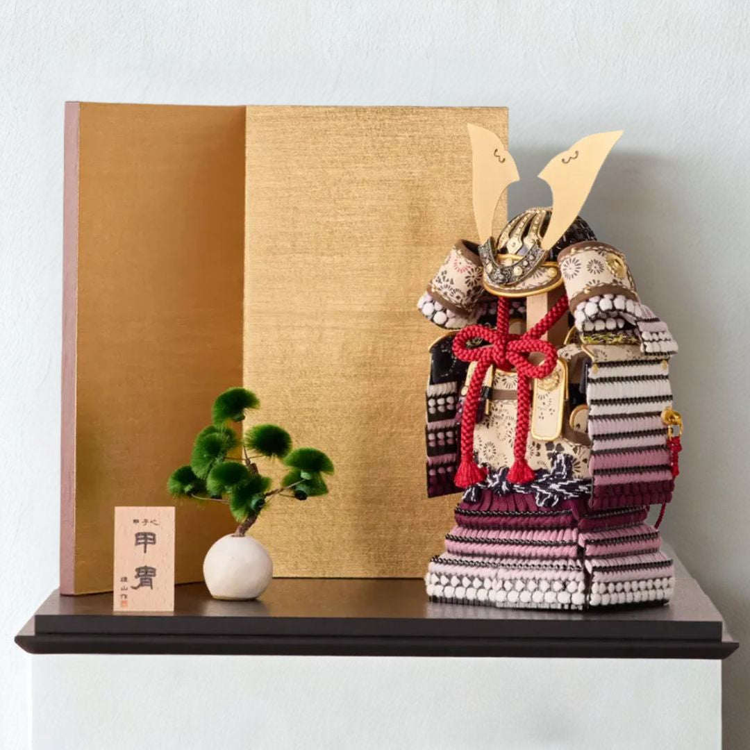 鎧飾りセット | 大河鎧 | 紫 | 鈴甲子 雄山【26/1/6以降順次配送】