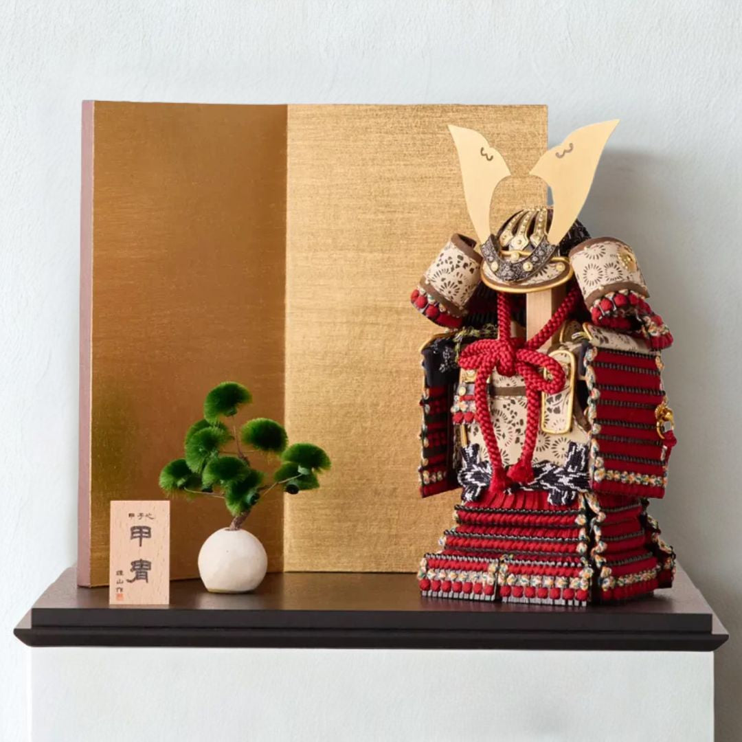 鎧飾りセット | 大河鎧 | 茜 | 鈴甲子 雄山【26/1/6以降順次配送】