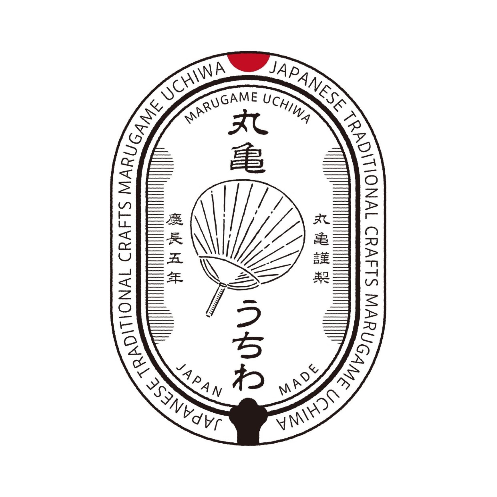 丸亀うちわ | 藍染 | 藍銀和紙 透かし | うちわ屋 涼