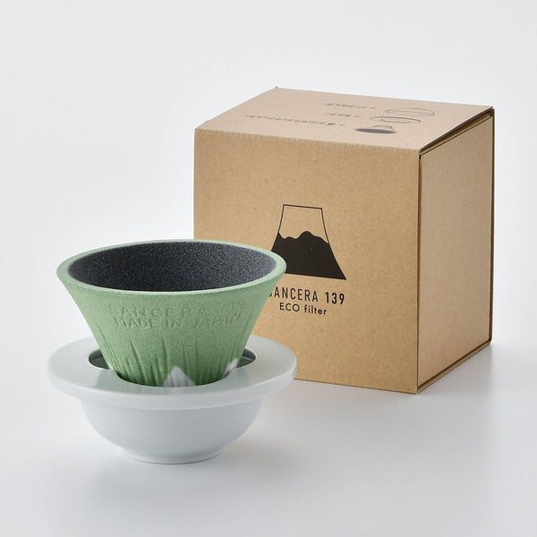 波佐見焼 セラミックコーヒーフィルター | 富士山 |  薄緑 | 燦セラ
