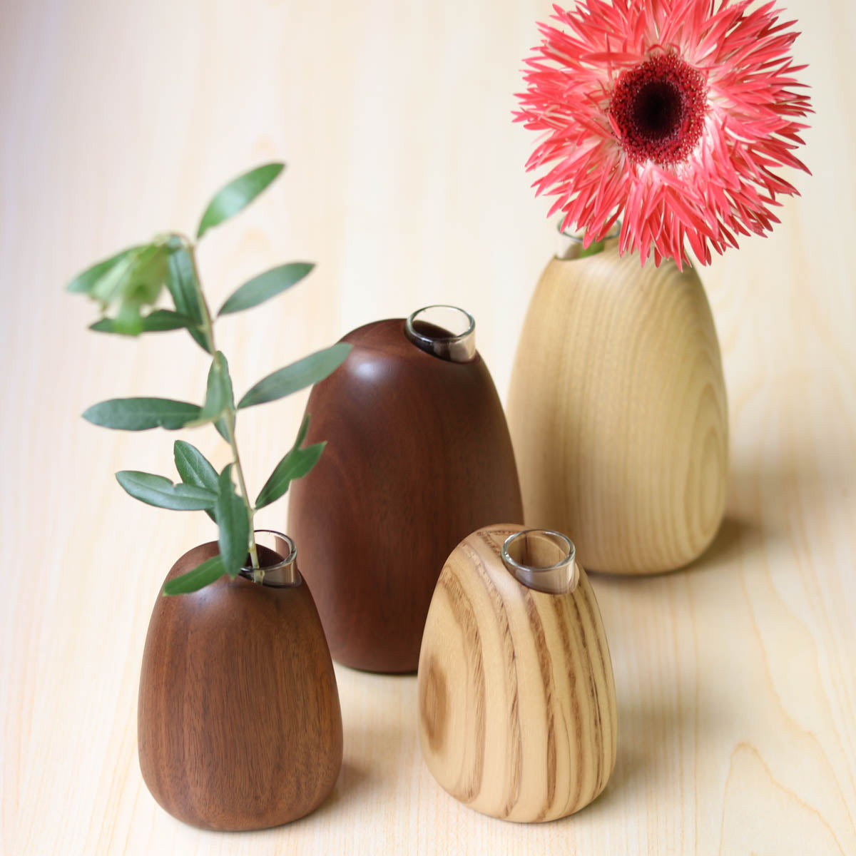 旭川クラフト 花器 | マンゴーベース S・M | walnut | ササキ工芸