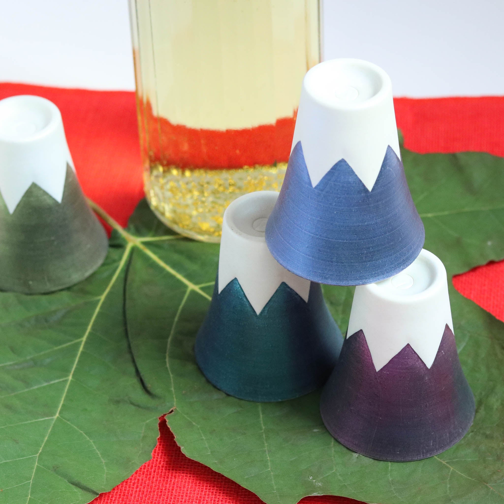 有田焼 | 富士山 ショットグラス | Blue | 金照堂