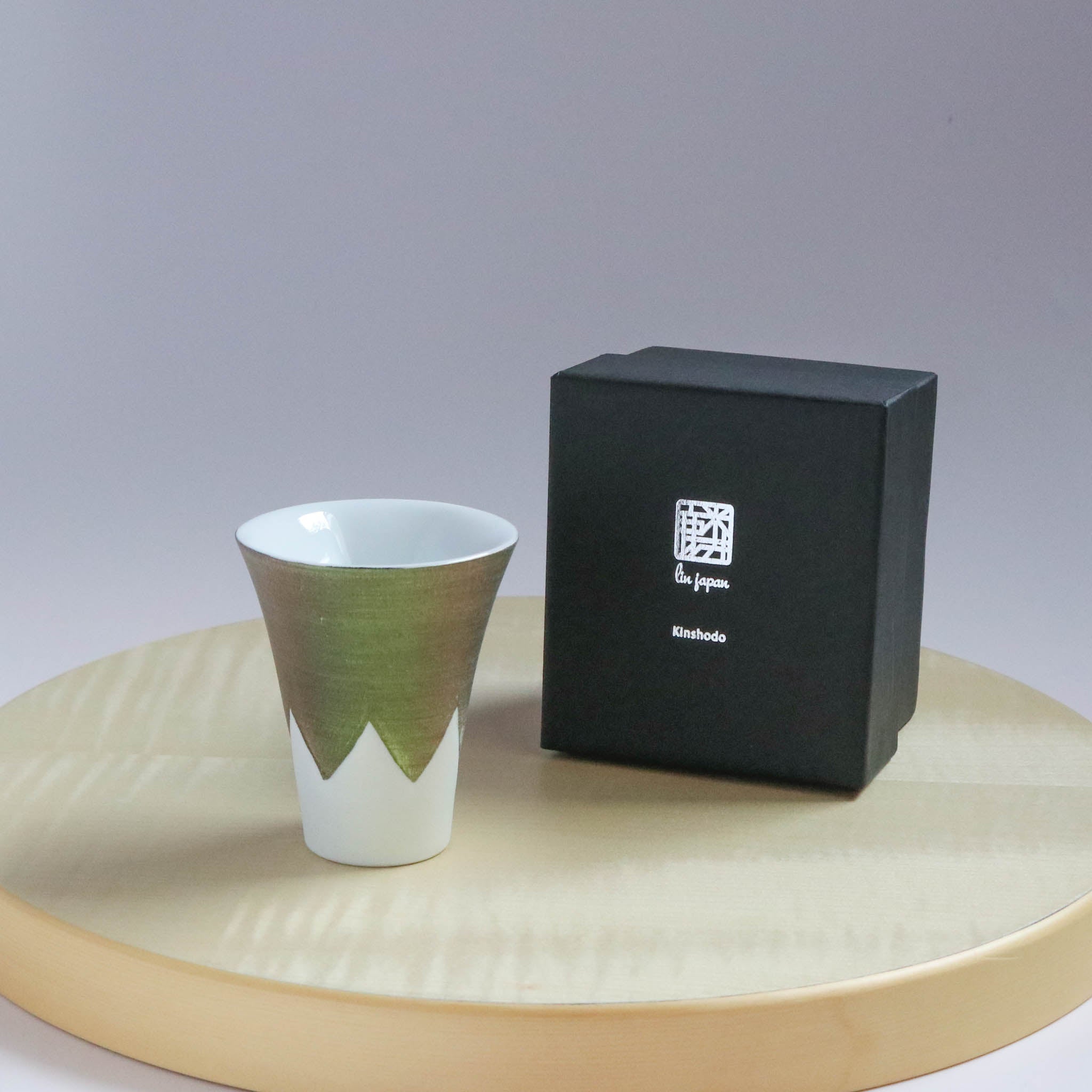 有田焼 | 富士山 ショットグラス | Green | 金照堂