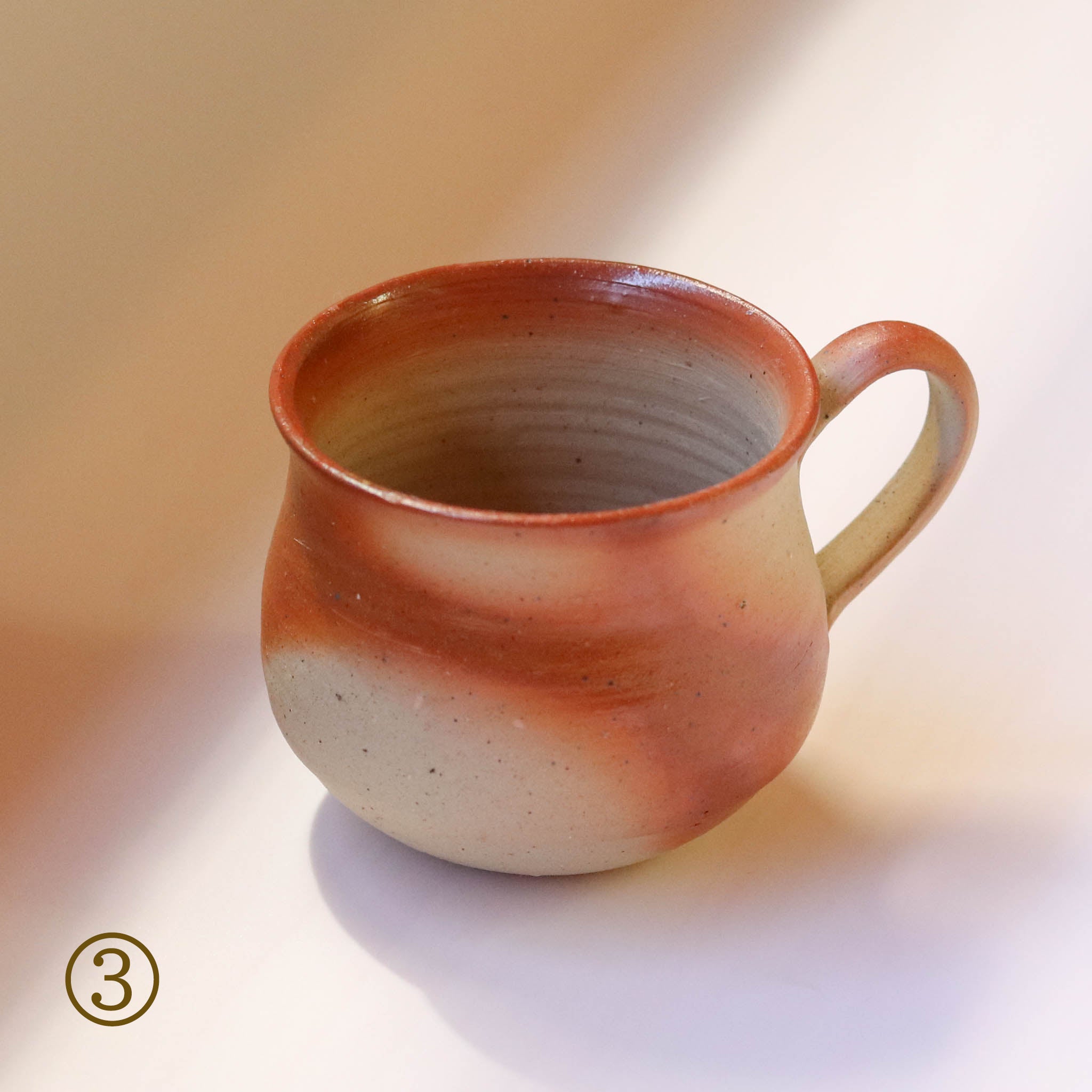 備前焼 | コーヒーカップ １点もの | 緋襷 ひだすき | 森一朗