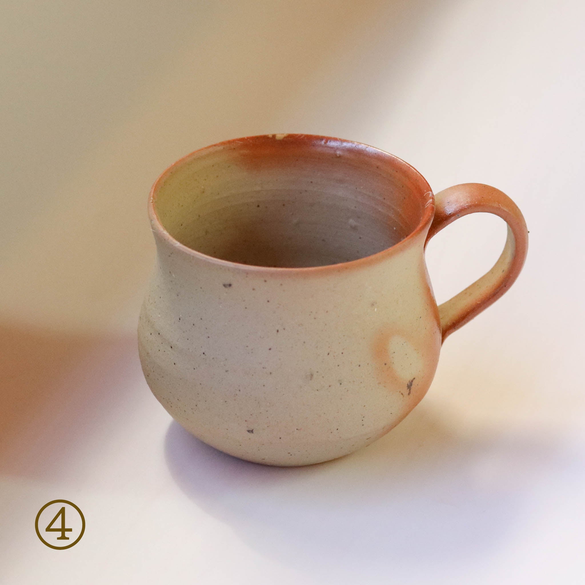 【2416】139.カップ…備前焼 備前焼 | コーヒーカップ 1点もの | 紫蘇 しそ | 森一朗