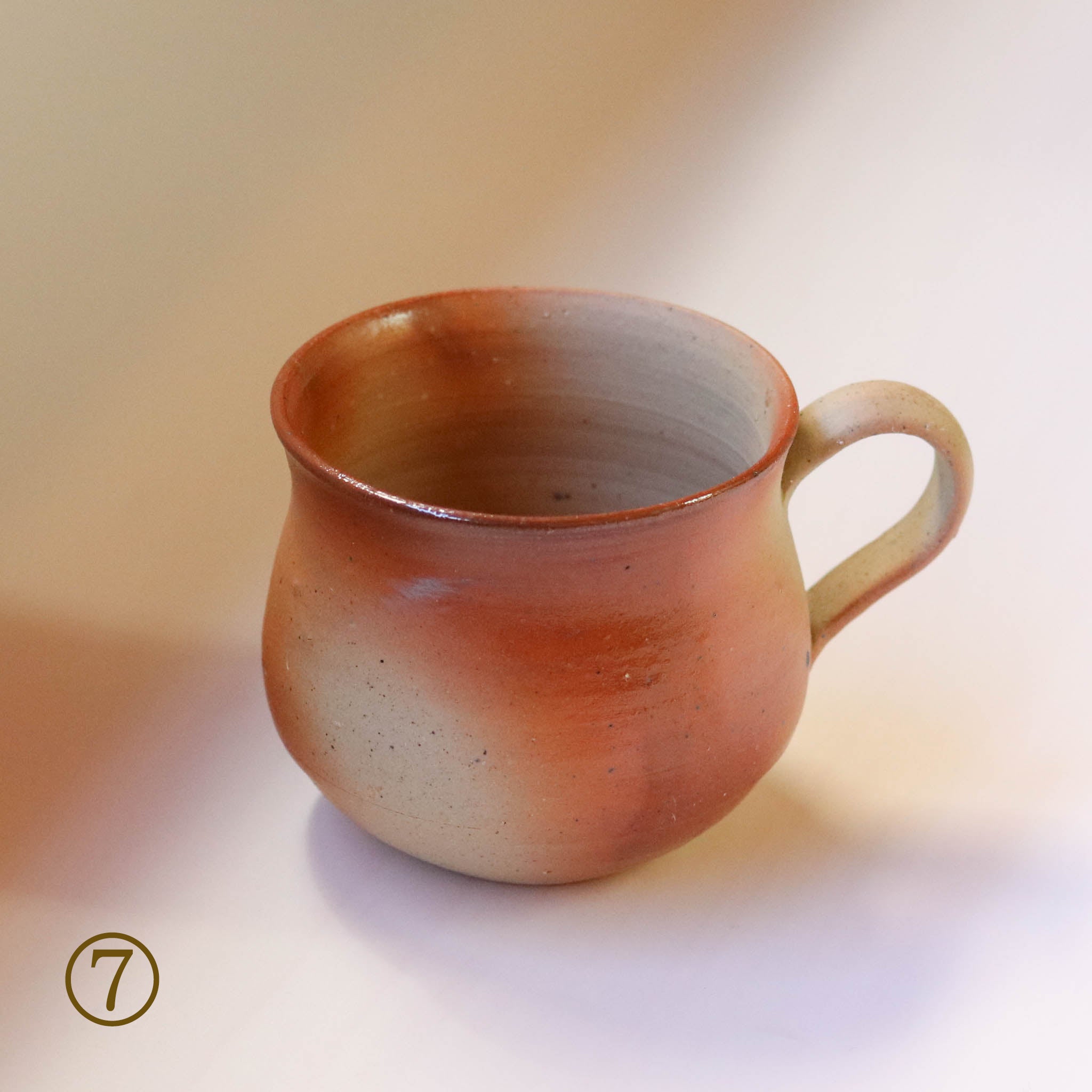 備前焼 | コーヒーカップ １点もの | 緋襷 ひだすき | 森一朗