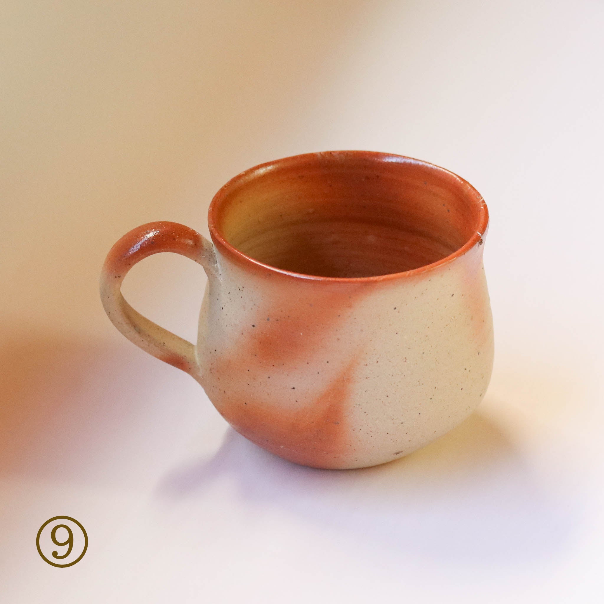 備前焼 | コーヒーカップ １点もの | 緋襷 ひだすき | 森一朗