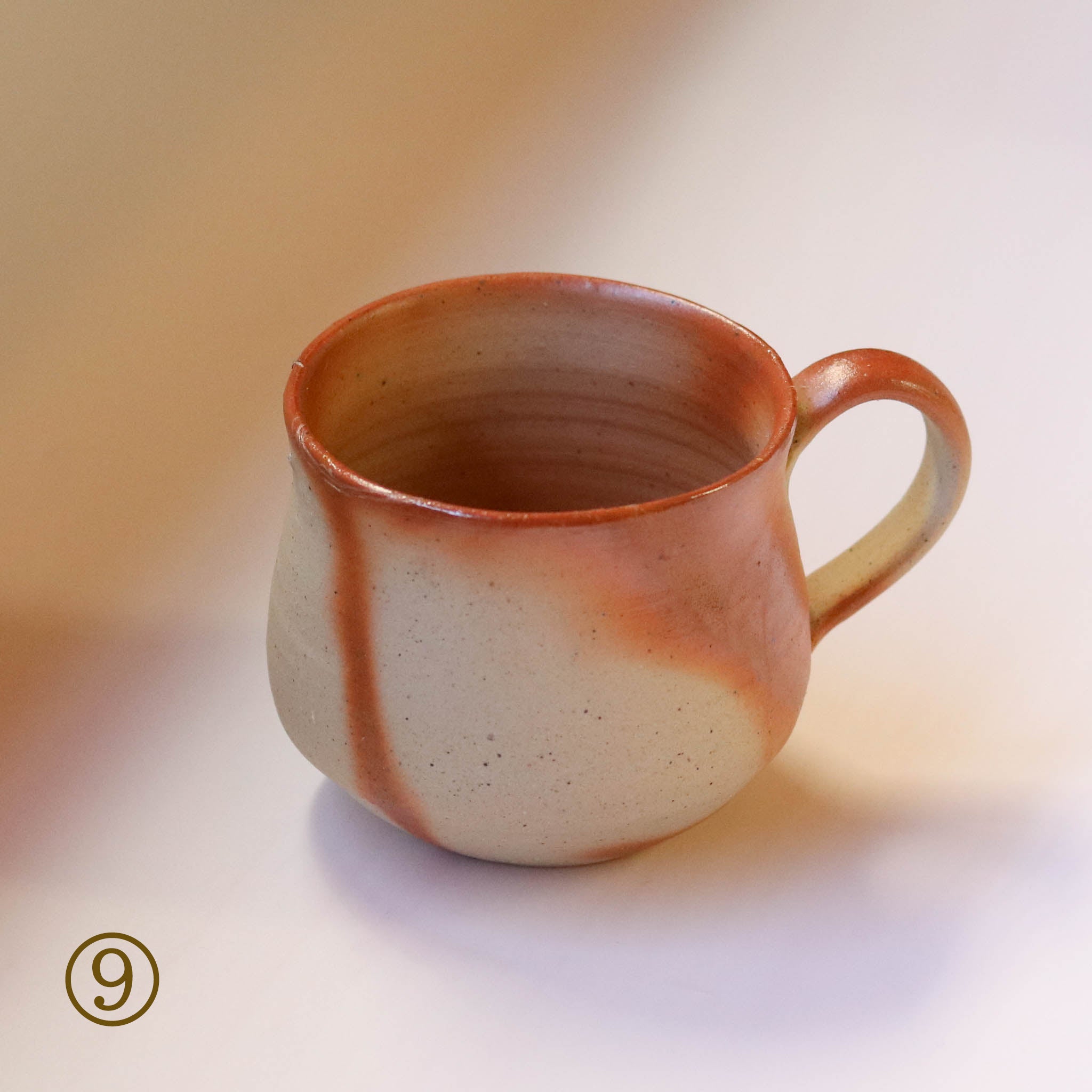 備前焼 | コーヒーカップ １点もの | 緋襷 ひだすき | 森一朗