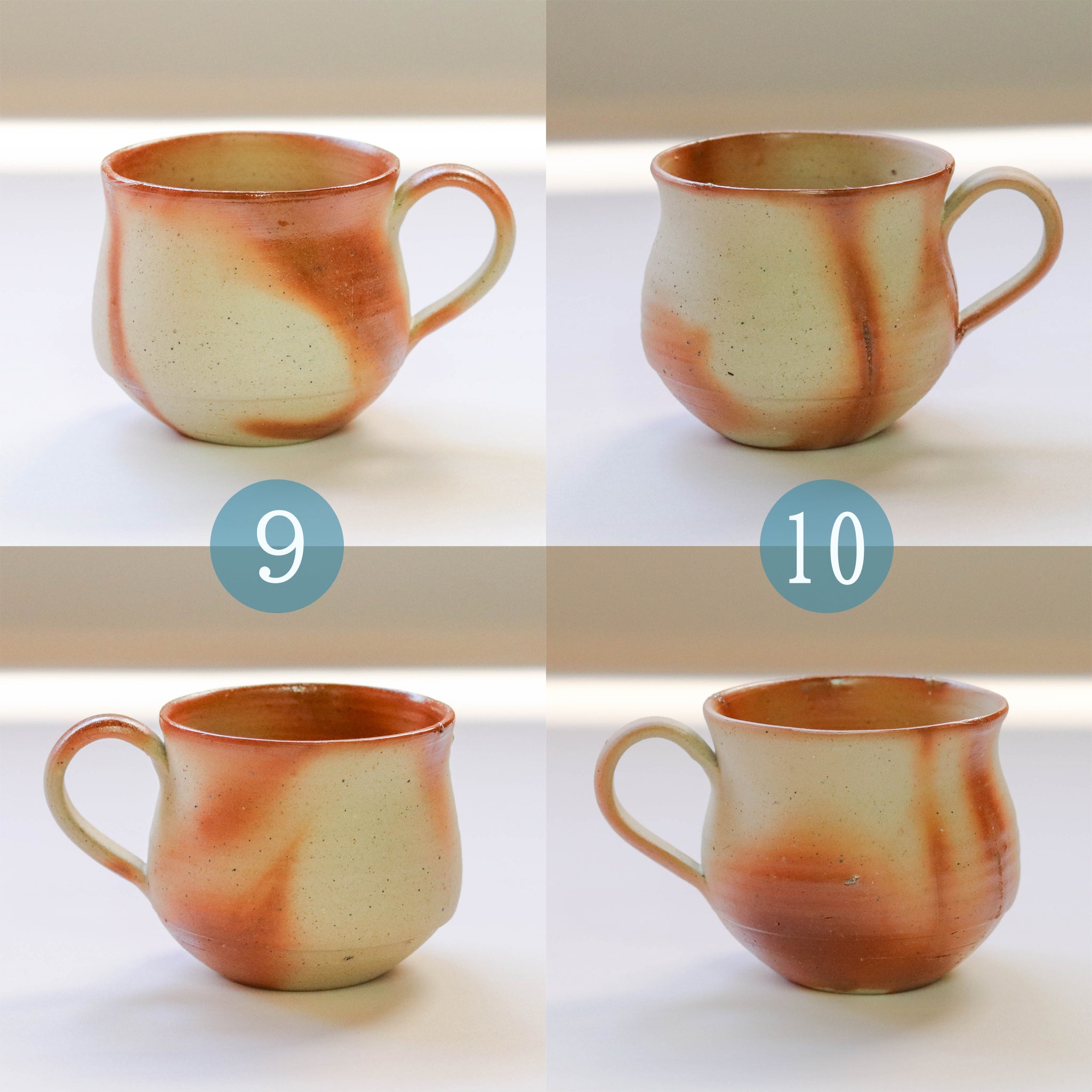 【2417】140..カップ…備前焼 備前緋襷コーヒーカップ 皿（ソーサー）セット 備前 備前焼 松本勝哉