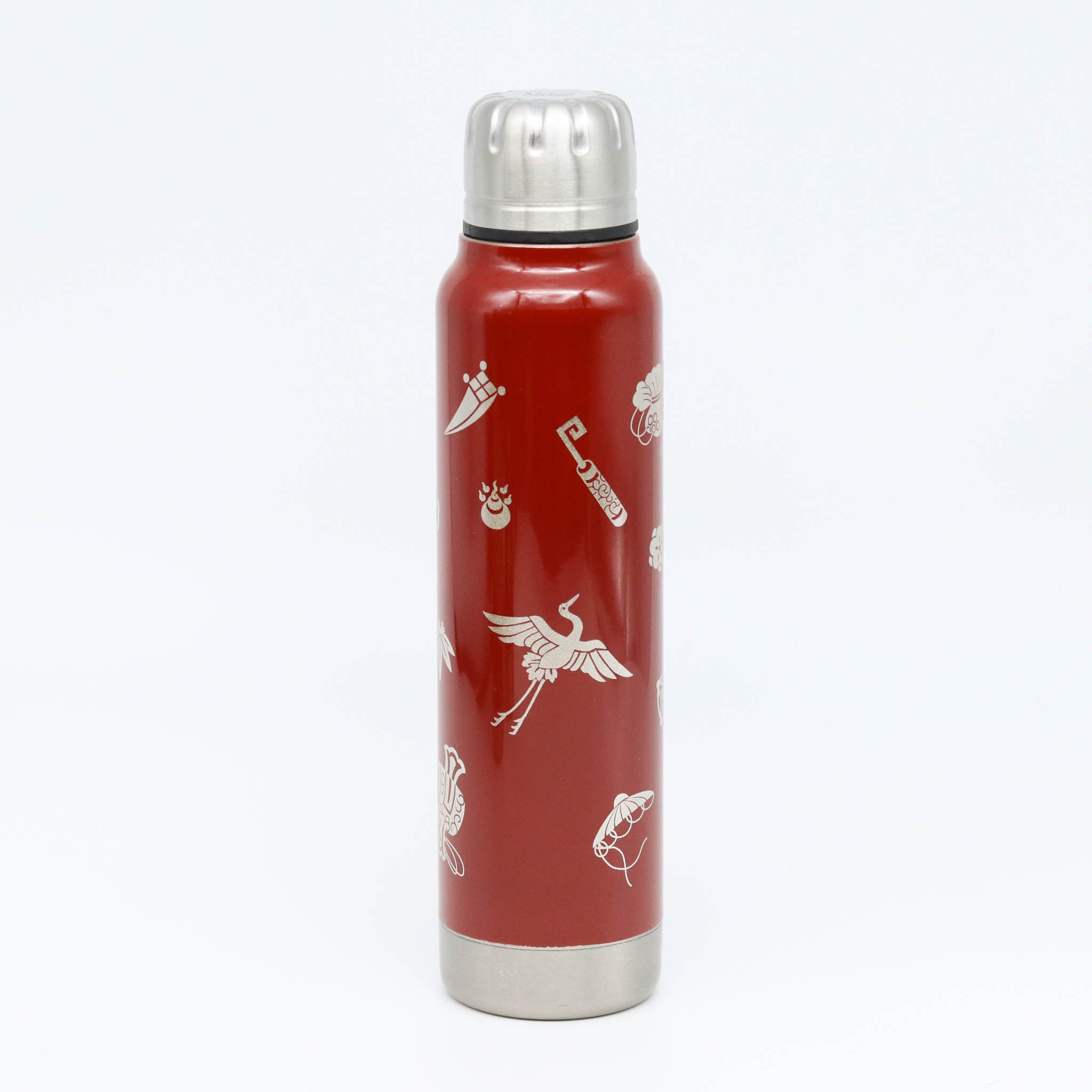 越前塗り マグボトル | うるしアンブレラボトル | 宝尽くし | 朱 | 土直漆器