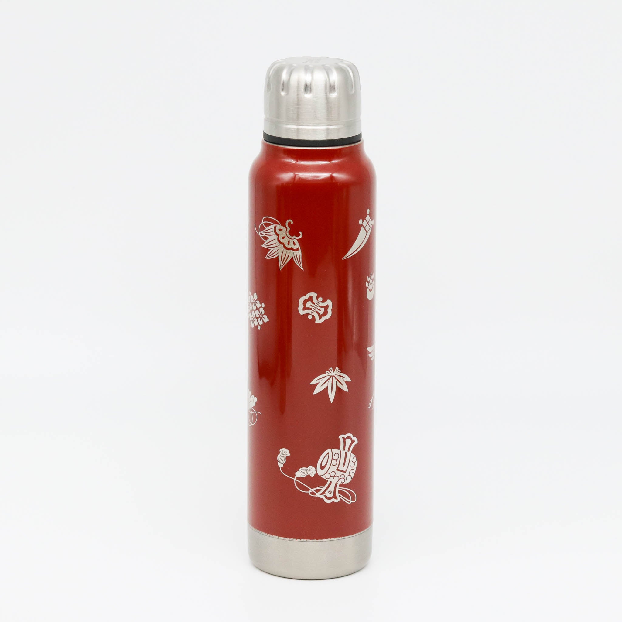 越前塗り マグボトル | うるしアンブレラボトル | 宝尽くし | 朱 | 土直漆器