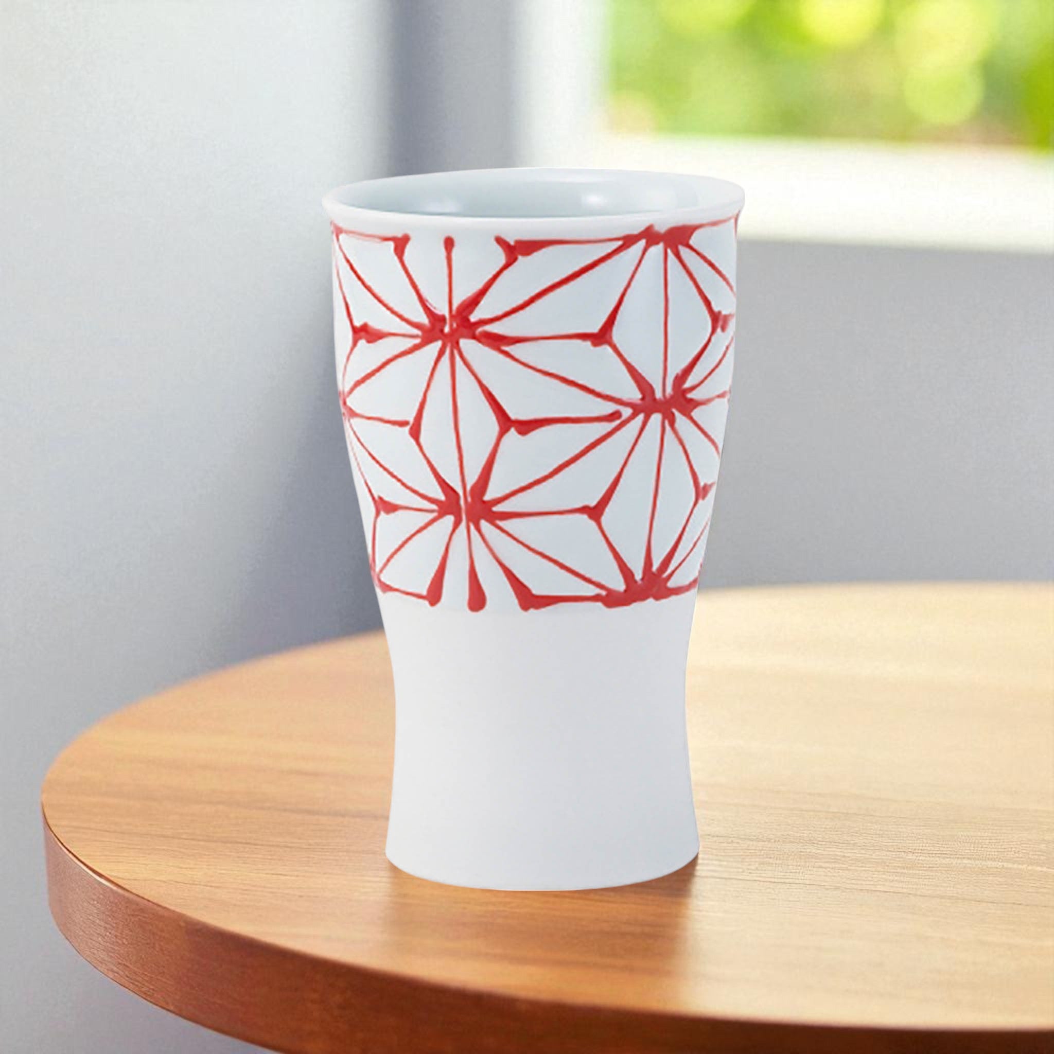 波佐見焼 カップ | 麻の葉 | 赤 | 西海陶器