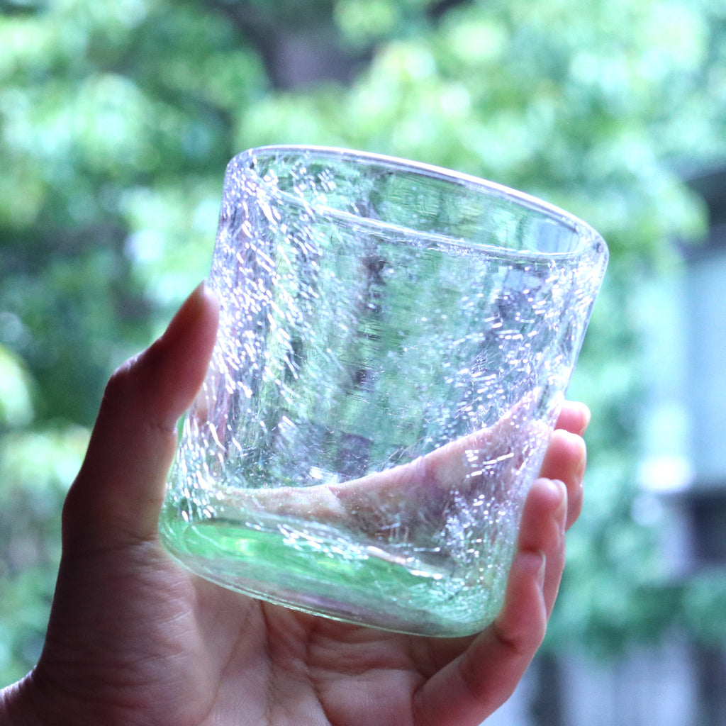 萩ガラス　耐熱内貫入ガラス カップ