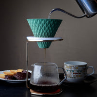 波佐見焼 セラミックコーヒーフィルター | ekubo |  ピーコックグリーン | 燦セラ