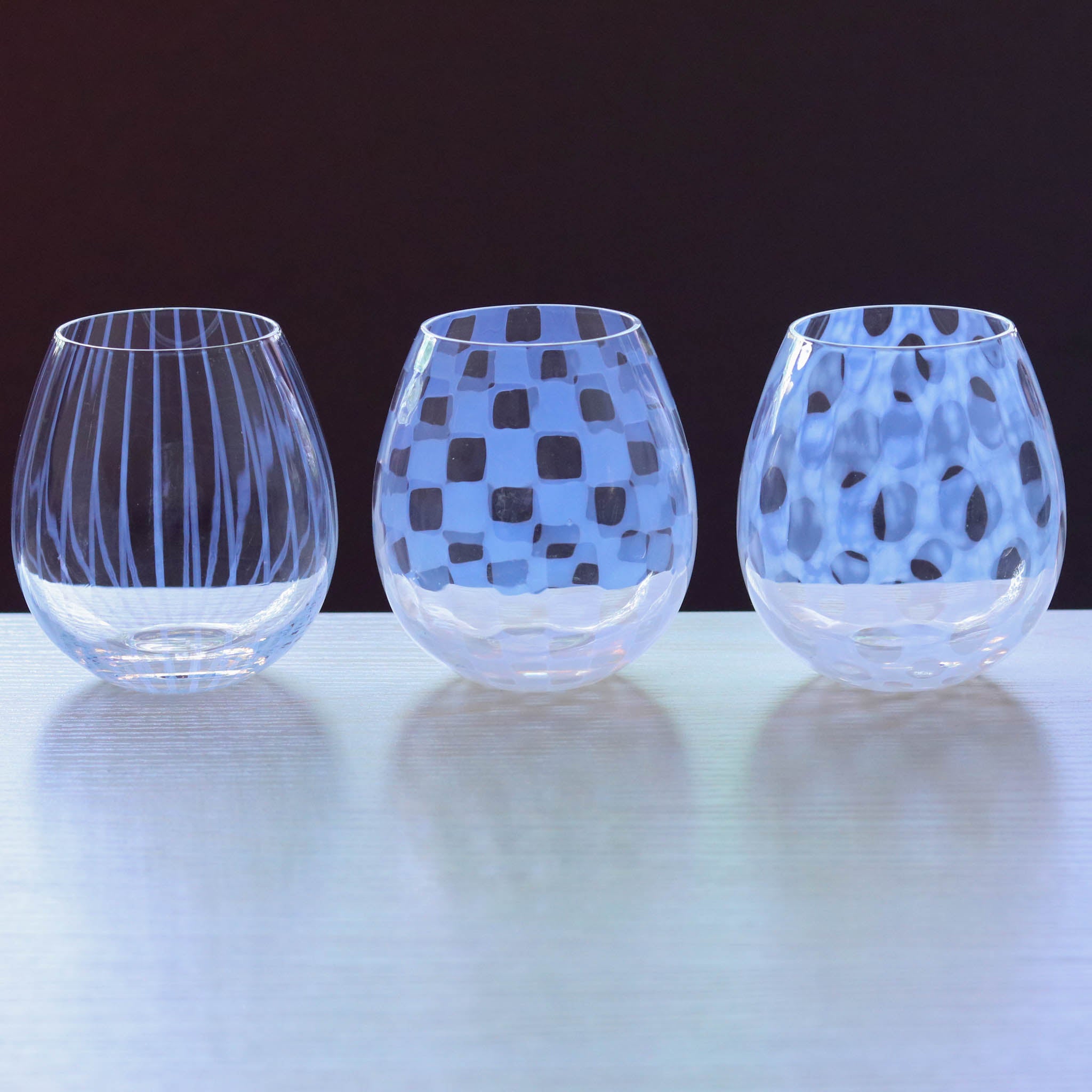 江戸硝子 グラス | 大正浪漫 花蕾 | ３個セット | 廣田硝子