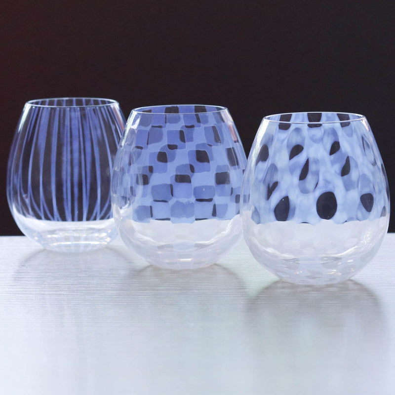 江戸硝子 グラス | 大正浪漫 花蕾 | ３個セット | 廣田硝子 - 日本工芸 