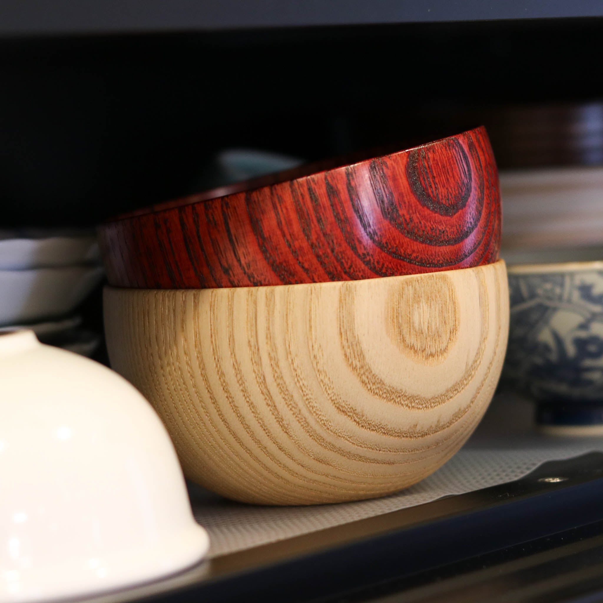 山中漆器 お椀 | しらさぎボウル 漆⾚ | 栗 | 白鷺木工