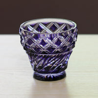 薩摩切子 クリスタルグラス | フリーカップ  | 金紫 | 薩摩びーどろ工芸